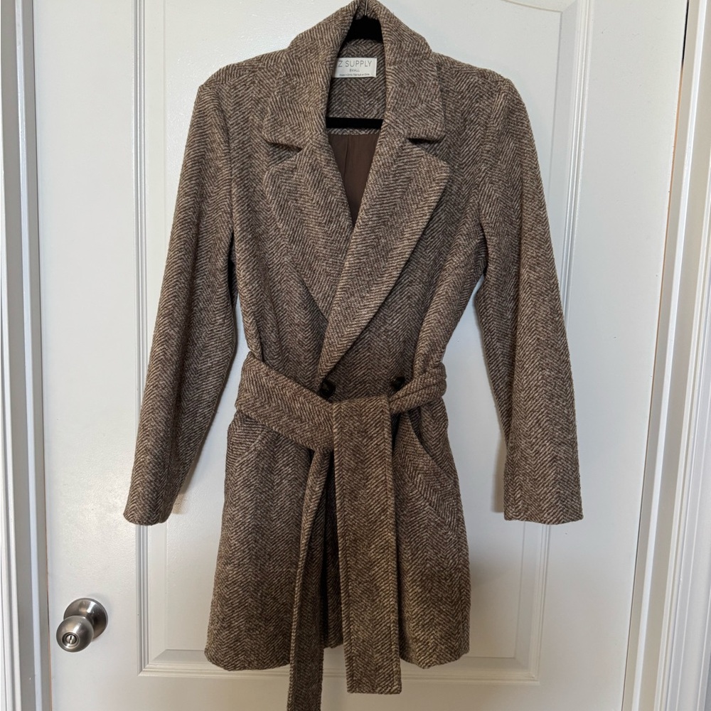 Z Supply Belted Trench Coat